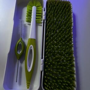Green Kitchen Cleaning Brush Set